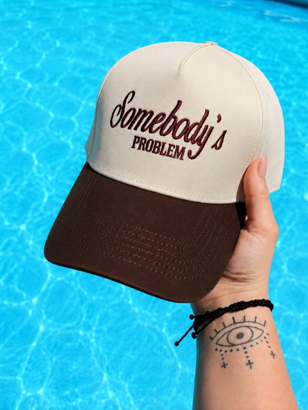 Somebody's Problem Trucker Hat – Mocha Charm